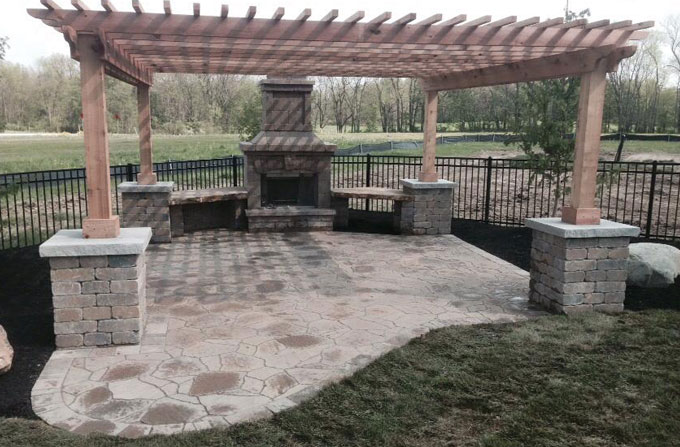 BLC Outdoors outdoor kitchen work
